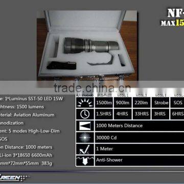 Rechargeable Super Brightness Military LED SST 50 Torch photo-2