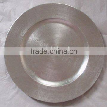 13" silver Charger plate