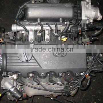 USED ENGINE COMPLETE GASOLINE G4EB EURO-3-4 ASSY-SUB SET FROM MOBIS 2000-2006 MNR photo-3