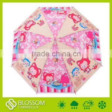 POE Mini Child Cartoon Umbrella,happy Child Umbrella