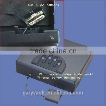 Wholesale- MD550 Micro Vault Digital Code Jewelry Car Handgun Pistol Portable A4 File Security Storage Steel Mini Safe Box photo-3