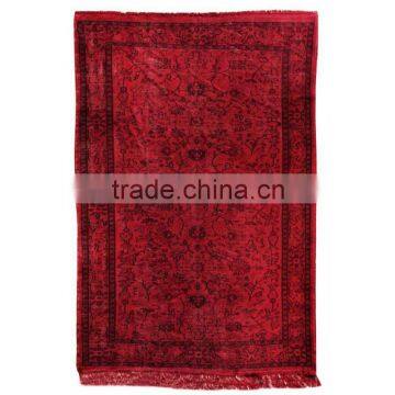 Handmade Turkish Carpet - Red Over-dyed Rug (8,6 x 5,9 feet)