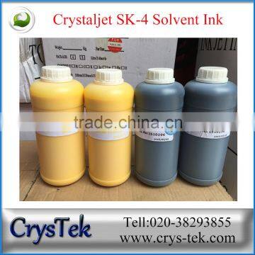 CRYSTEK Whole sale price Crystaljet brand sk4 solvent ink for spt 35/50pl head