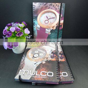A5 Paper Hardcover Spiral Journal With Black Elastic Band photo-6