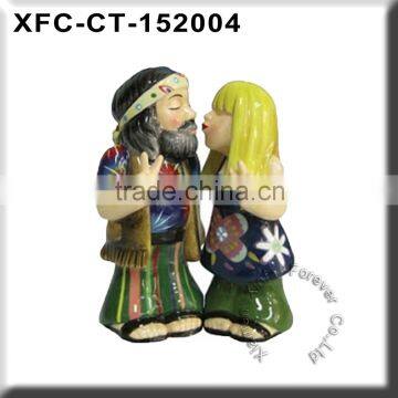 New custom personalized hippie wedding cake topper figurine