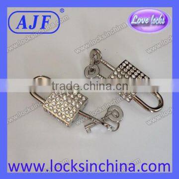 Newest Square Rhinestone Padlock for Necklace photo-6