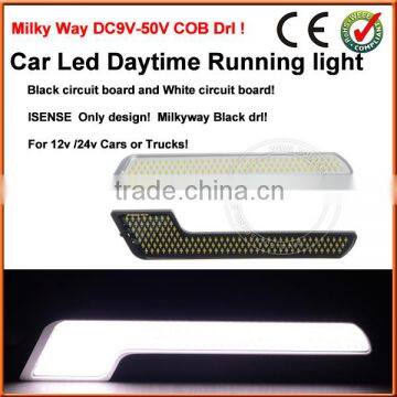 unusual 7W High quality car cob led daytime running light Waterproof drl car drl