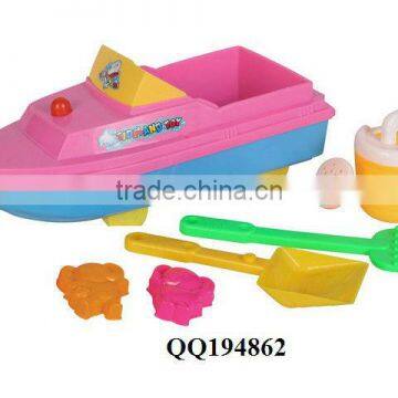 Sand beach boat play set, funny beach toy, sand beach toy