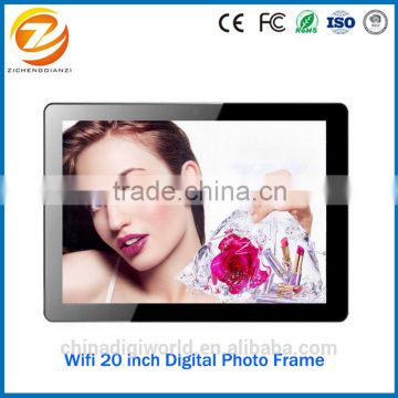 2016 new wifi large size 20 inch digital photo frame