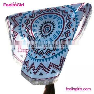 Polyester Blanket Table Cloth Yoga Mat Pool Home Shower Round Beach Towel