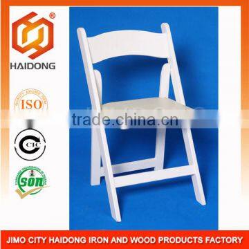 PP resin white folding chair for wedding event and party