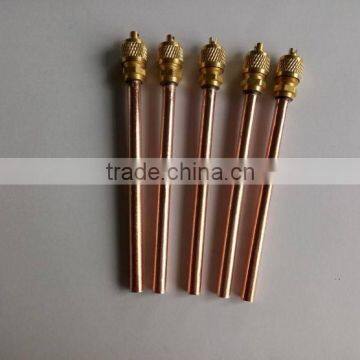 Air condition and refrigeration parts R134a charging copper needle valve 3/16''