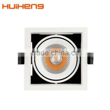 Aluminum Rotatable Ceiling One Head 20w Cob Led Grille Light photo-3