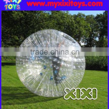 XIXI PVC/TPU Dia 3m Inflatable Human Zorb balls Walking/Rolling on Grass