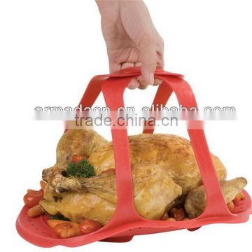 Health design Oven Safe Silicone Turkey Lifter Baking Tool Kitchenware