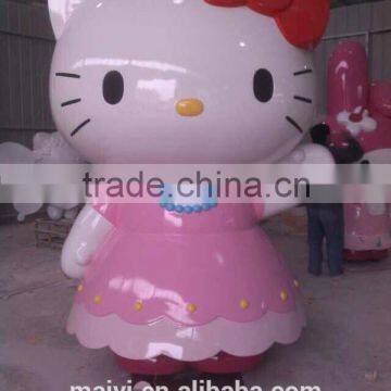 the animation of role hello kitty life-size animal fiberglass sculpture