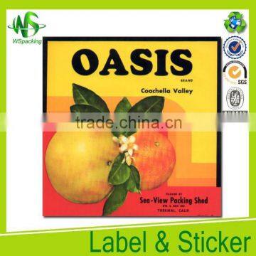 Best color label sticker paper a4 food labels