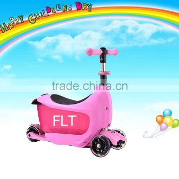 Wholesale folding 3 in 1 new kids kick scooter with seat