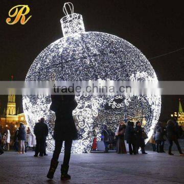 Big white LED Christmas light balls made in China