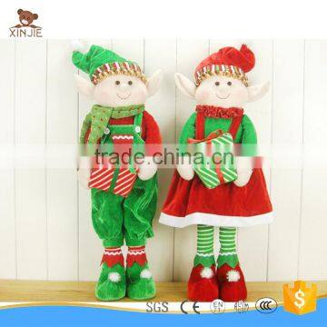 cute christmas elf toy soft plush elf toy