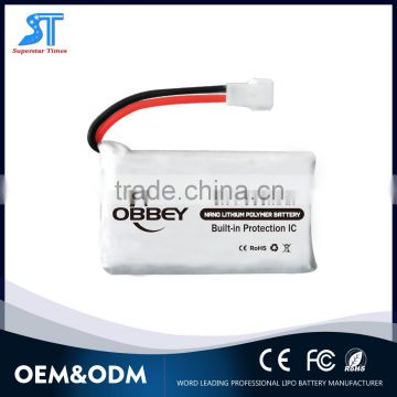 Small 3.7v 702560 900mAh lithium polymer battery