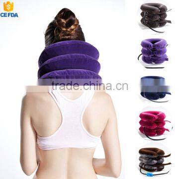 air orthopedic neck traction inflatable neck pillow cervical collar for neck stiff