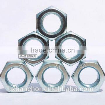 din934 4.8grade nut M18 with zinc palted fastener made in hebei handan