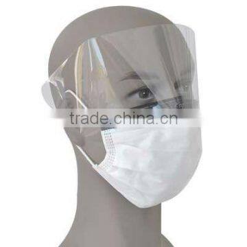 4-PLY SAFETY NONWOVEN FACE MASK WITH SPLASH SHIELD