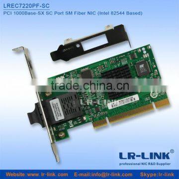 Intel 82544 Gigabit Fiber Nic Card With PCI Bus in 32-bit 33/66MHz 1000Base-SX SC Port Support WOL
