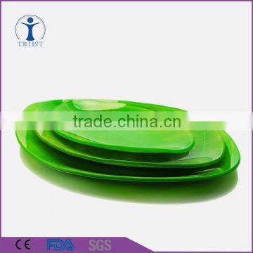 Wholesale Hotel Supply Square Green Glass Dinner Plates                        
                                                Quality Choice