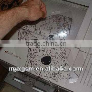 screen printing transparent pet film