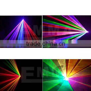 Retail sale 3000MWRGB animation effect Mini laser light Wedding dj disco party lights dmx laser stage lighting