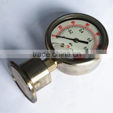 High quality Sanitary Stainless Steel Diaphragm oil pressure gauge