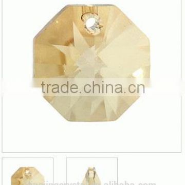 Colorful high quality octagon beads for decoration crystal octagon beads