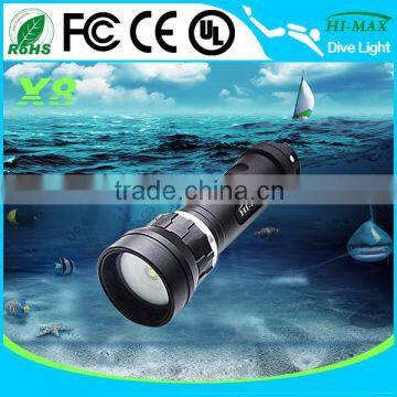 Extra wide angle led diving scuba flashlight photography