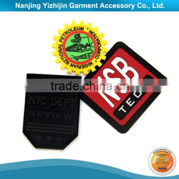 Hot Selling Outdoor Equipments Rubber Logo Patch Unique Design