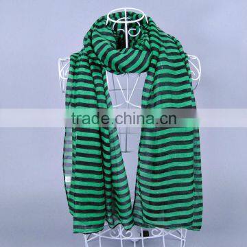 Striped Women Scarf Voile Scarves 180*90 Pashmina