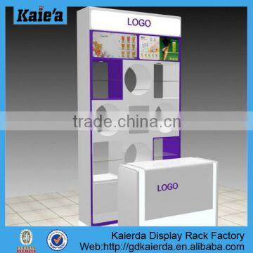 Make-up cosmetic display cabinet/woon display rack store/cosmetic display rack