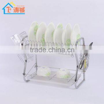 RG6052 Metal Wire Dish Rack With Removable Utensil Holder and Cup Holder .OEM Color Box is Available