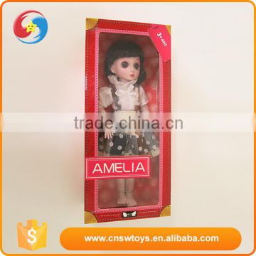 High quality big eyes black hair chinese girl plastic cheap baby dolls