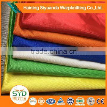 Polyester tricot unbrushed knit fabric plain fabric for dress