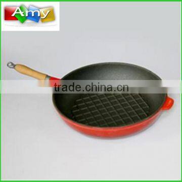 Enamel Cast Iron Waffle Pan, Egg Waffle Pan, Cast Iron Grill Pan