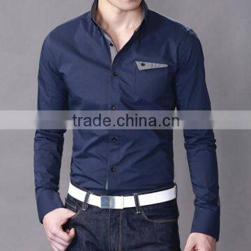 hot sale long sleeve 100% cotton office shirts