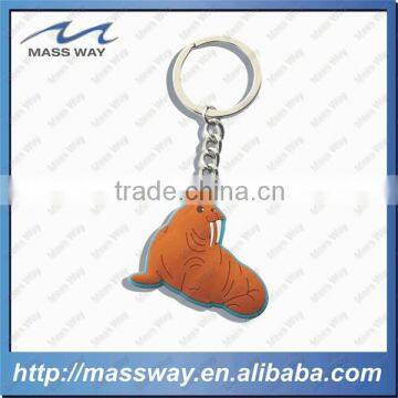 promotion anmial shape cartoon custom funny 3D soft PVC rubber keychain