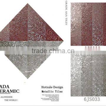 cheap 3d silver Glazed grade AAA inkjet metallic ceramic floor tile 60x60