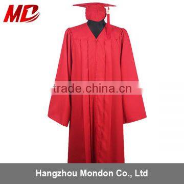 Economy Bachelor Graduation Gown Matte Red