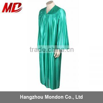 Emerald Green Shiny Graduation Gowns For High School Students