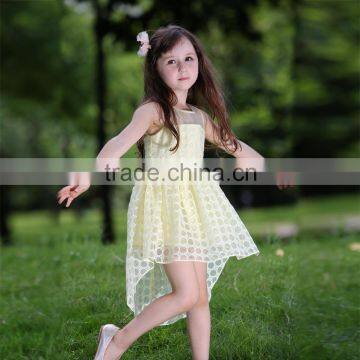 Pettigirl 100% Cotton Kids Girls Irregular Dress 2015 Summer Children Clothes GD80720-4C