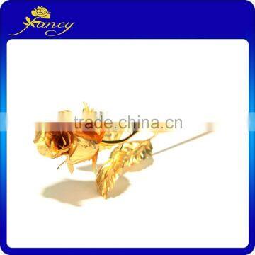 24k gold foil budding rose Flower