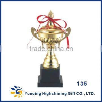 Three Sizes 134ABC Blank Plastic Base Students Gold Plated Trophy photo-4